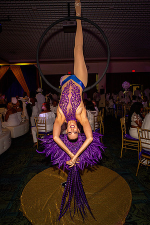 Mardi Gras Lollipop Aerialist