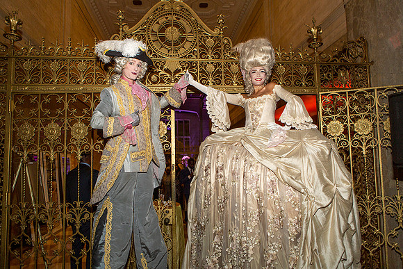 Marie Antoinette & Louis XVI Stilt Walkers at the Dupont Building